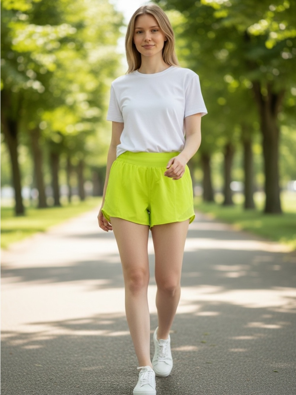 Lululemon Size 6 Low Rise Hotty Hot Shorts Litchen Lime